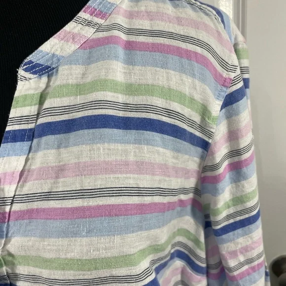 Talbots Striped Long Sleeve Shirt Size XL CB-114 - Picture 4 of 7